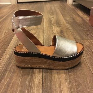 Never Worn Franco Sarto Espadrille Platforms